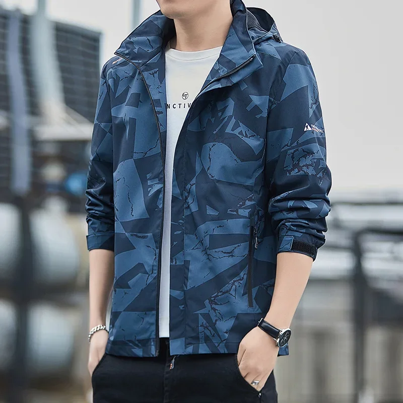 Windproof Jacket Softshell - جاكيتات خريف 2026 للرجال للمشي لمسافات