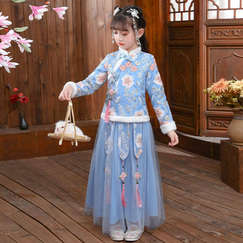 Winter Clothing For Babies - الفتاة Hanfu زي القديمة ، فستان