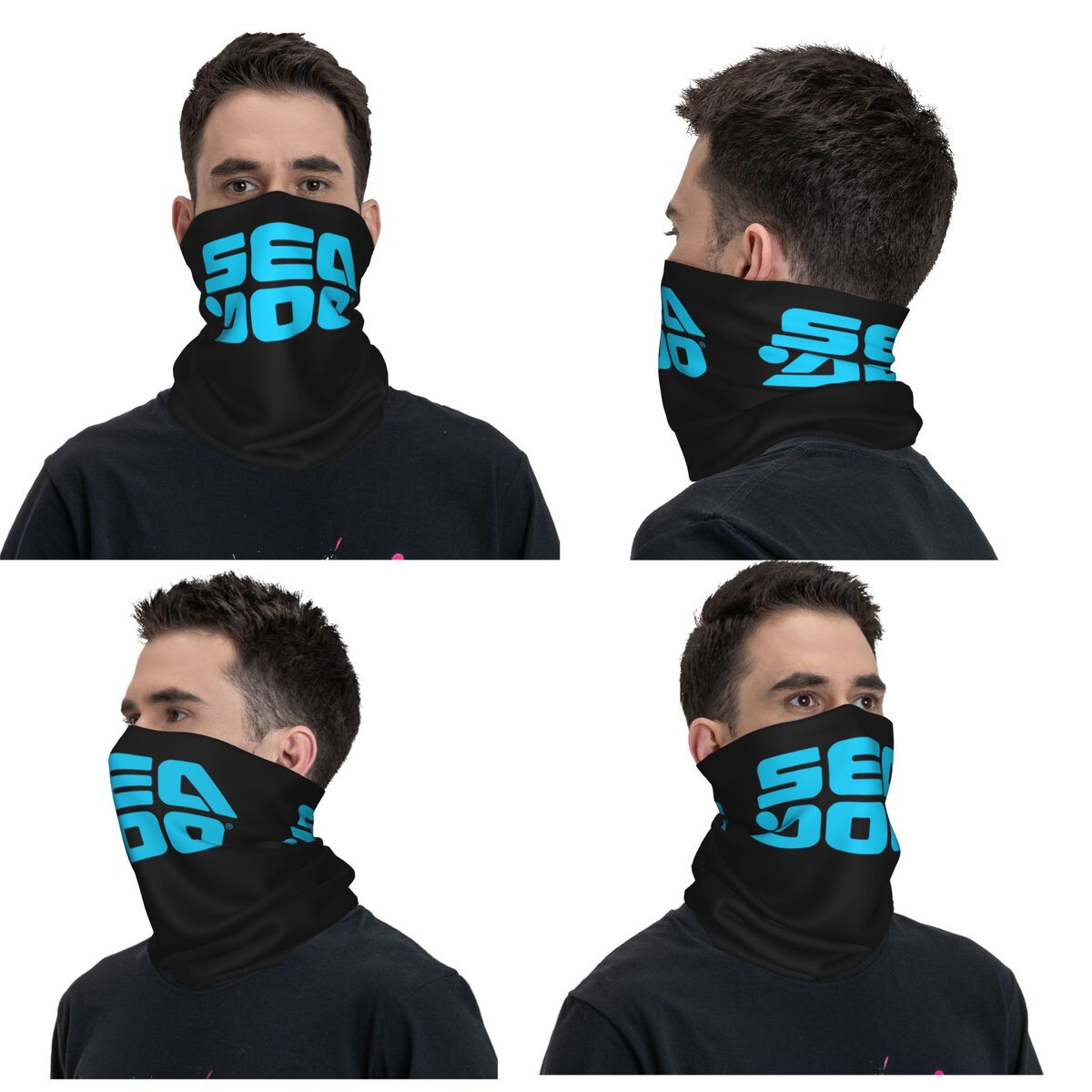 Wool Balaclava Knit - غطاء رقبة باندانا بحري من Sea