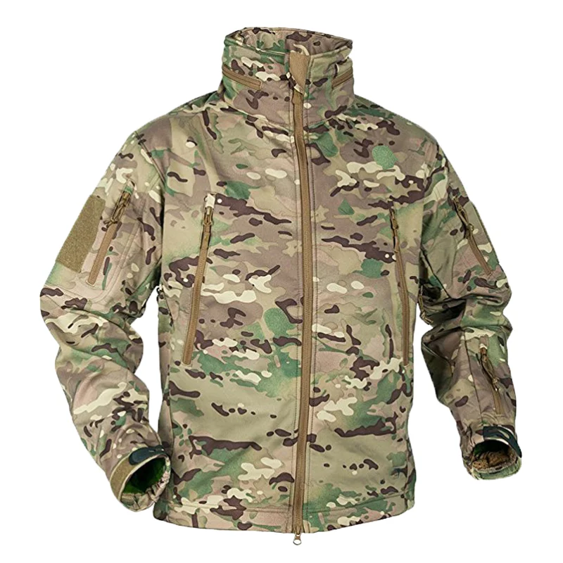 Windproof Jacket Softshell - الرجال الشتاء الخريف سوفتشيل سترات صوفية