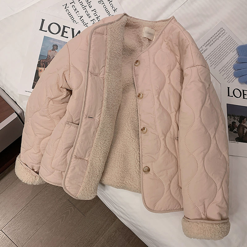 Winter Clothing Trends - الخريف الشتاء مبطن سترة أزرار الصوف