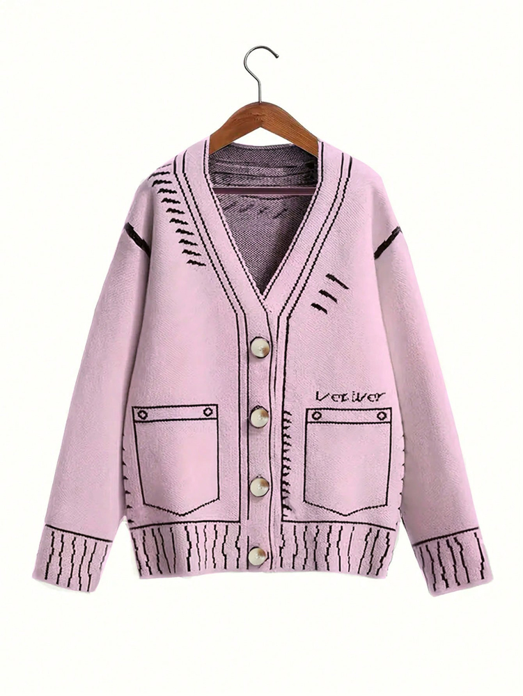 Winter Clothing Women Sale - حجم كبير المرأة زر متابعة سترة