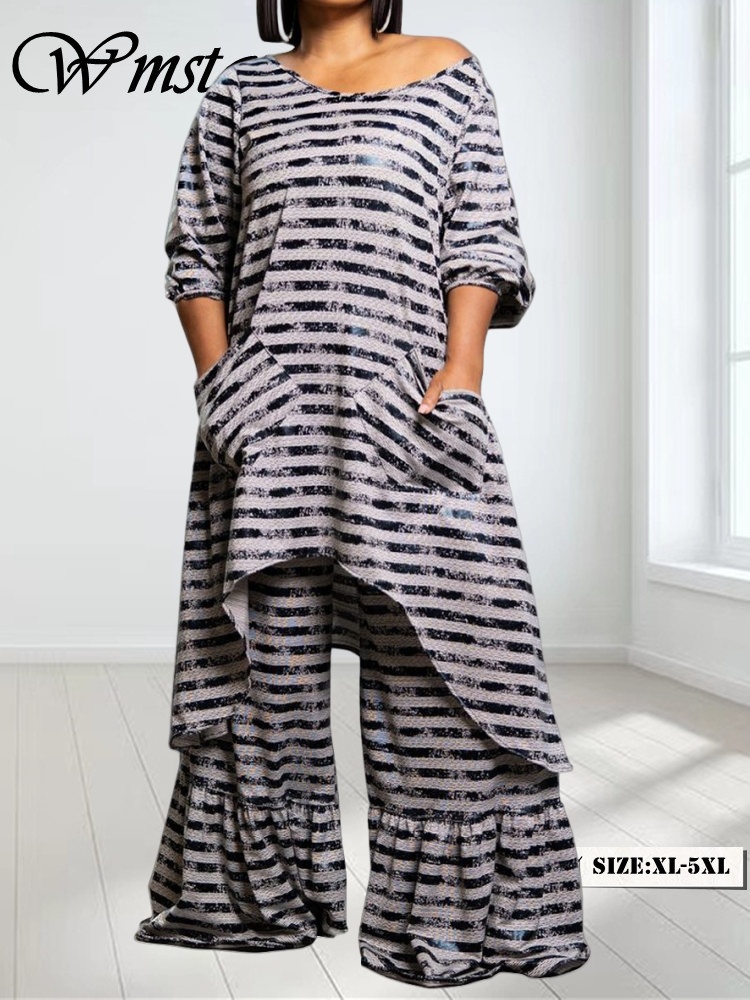 Winter Clothing Wholesale - Wmstar-طقم توب وبنطلون بأكمام طويلة للنساء