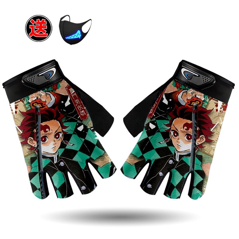 Winter Clothing Anime - قفازات كرتونية بدون أصابع مستوحاة من