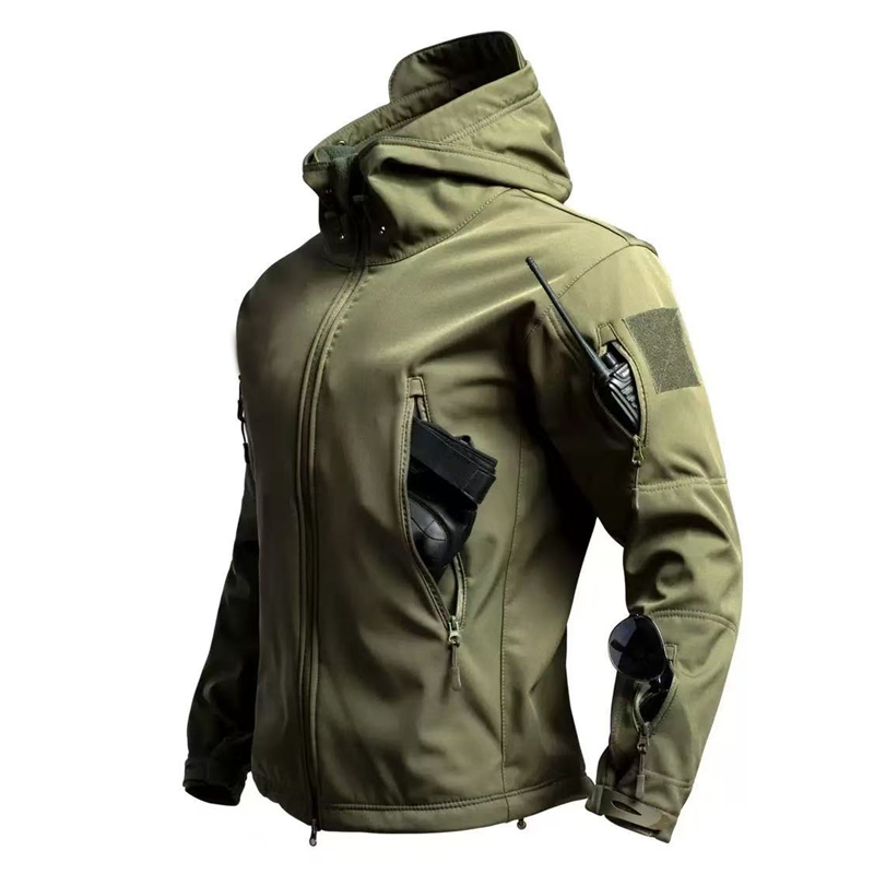 Windproof Jacket Softshell - الرجال العسكرية التكتيكية الشتاء الخريف الدافئة