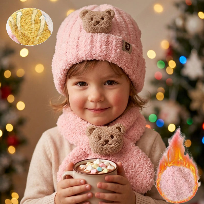 Winter Clothing For Babies - 1-10 قطع قبعة ووشاح للأطفال للبنات