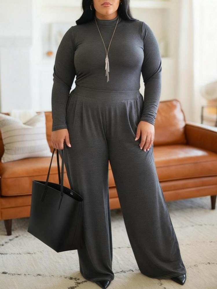 Winter Clothing Plus Size - 2 قطعتين مجموعات النساء 2025 جديد