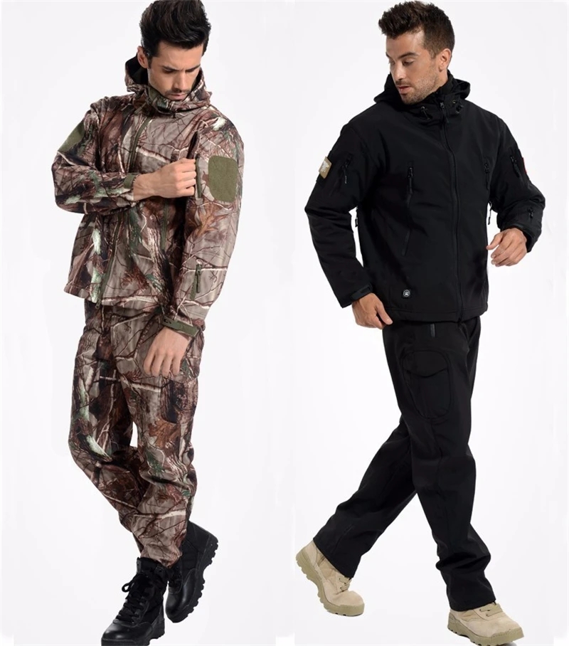 Windproof Jacket Softshell - القرش الجلد لينة قذيفة التكتيكية سترة