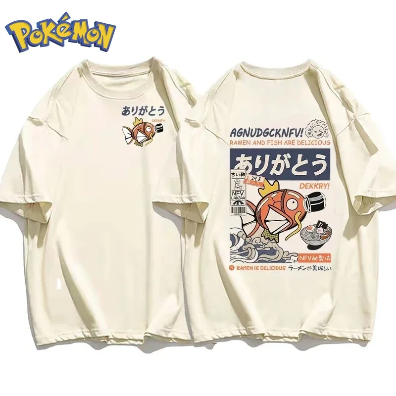 Winter Clothing Anime - بوكيمون أنيمي Magikarp تي شيرت مطبوع