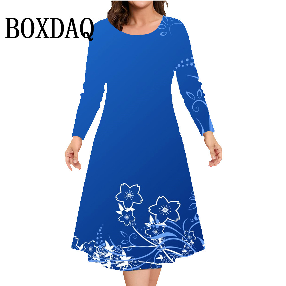 الخريف الشتاء فستان بكم طويل ا - مراجعة Winter Clothing Plus Size وسعره
