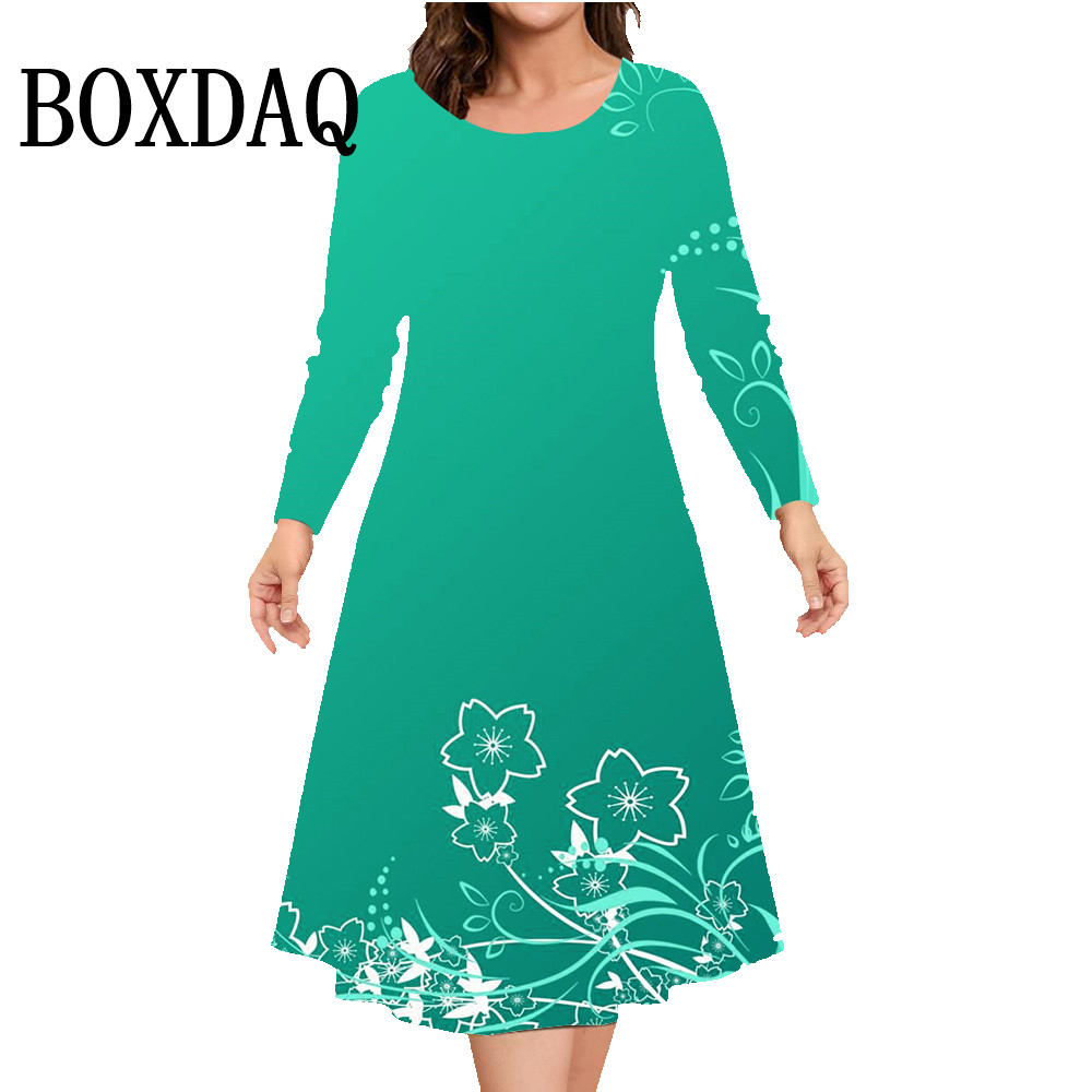 الخريف الشتاء فستان بكم طويل ا - مراجعة Winter Clothing Plus Size وسعره