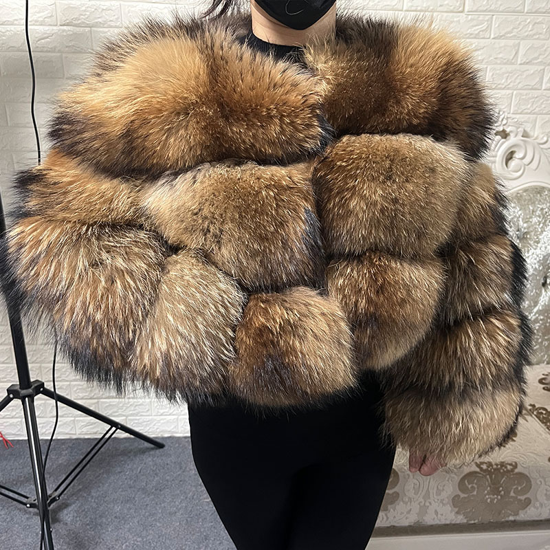 حجم كبير بلايز البني الفراء Ma - مراجعة Winter Clothing Plus Size وسعره