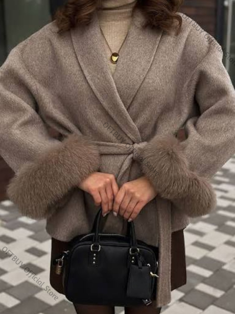 معطف صوف مزدوج الجوانب من OFTB - مراجعة Wool Blend Coat وسعره