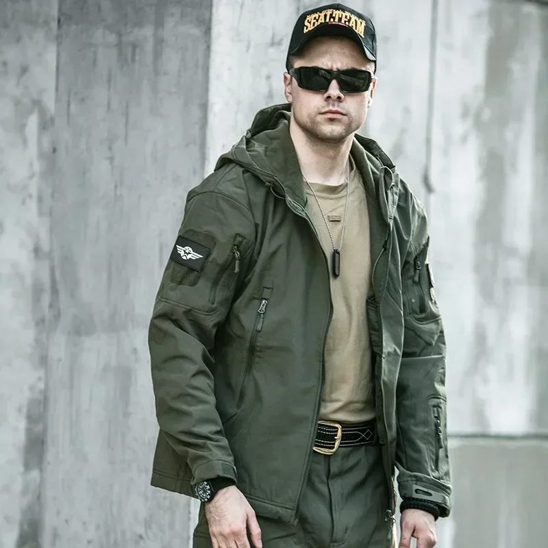 جديد سترات للتنزه الخريف الرجا - مراجعة Windproof Jacket Softshell وسعره