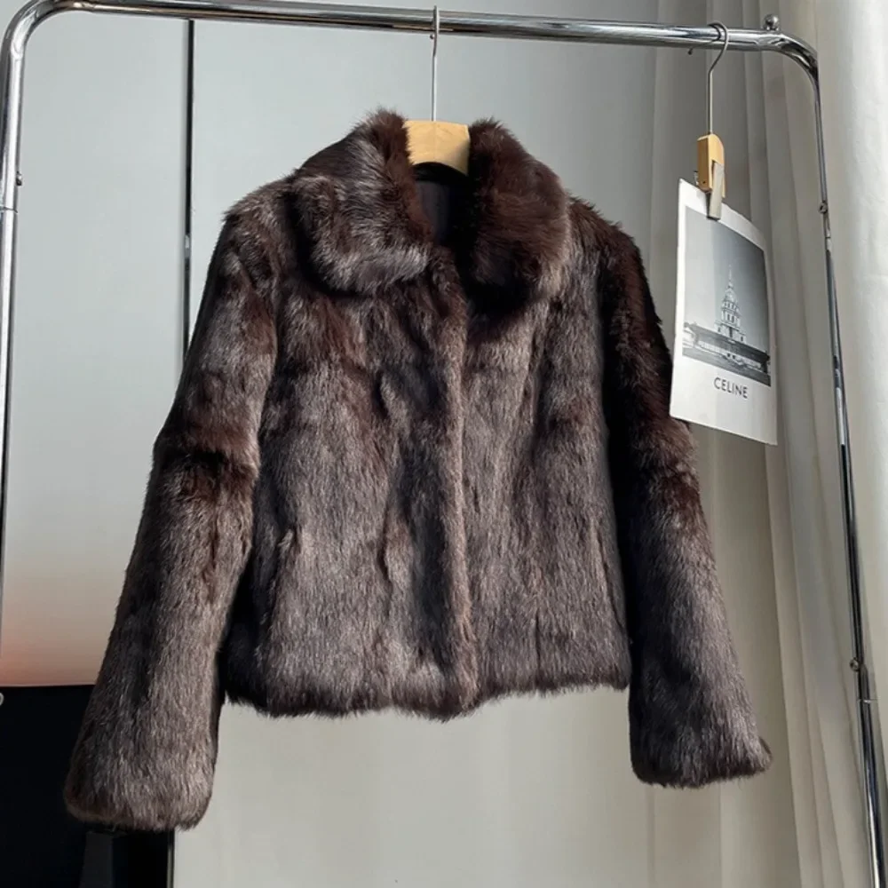 معطف فرو الأرنب الطبيعي المرأة - مراجعة Winter Clothing Wholesale وسعره