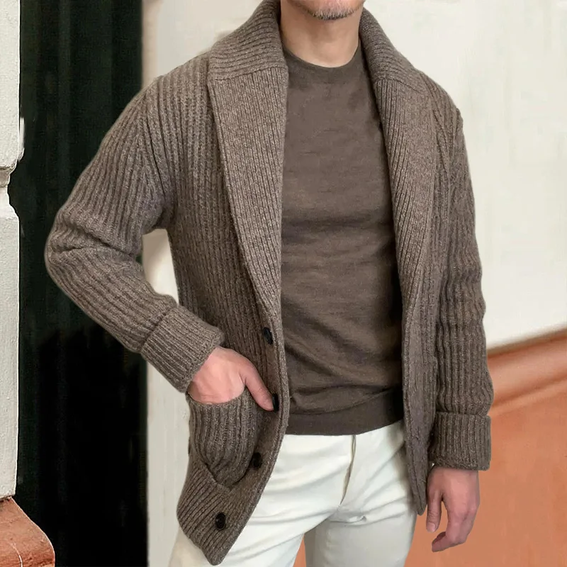 البلوزات الرجالية سترة طية صدر - مراجعة Wool Blend Coat وسعره