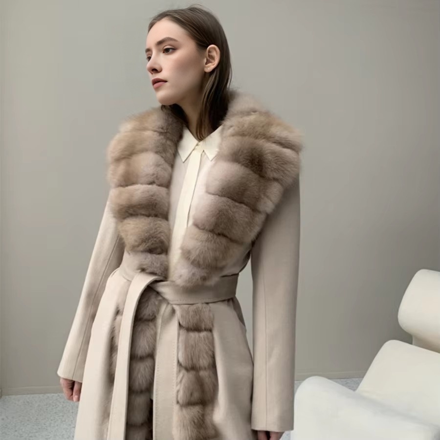 معطف شتوي جديد من الكشمير والص - مراجعة Wool Blend Coat وسعره
