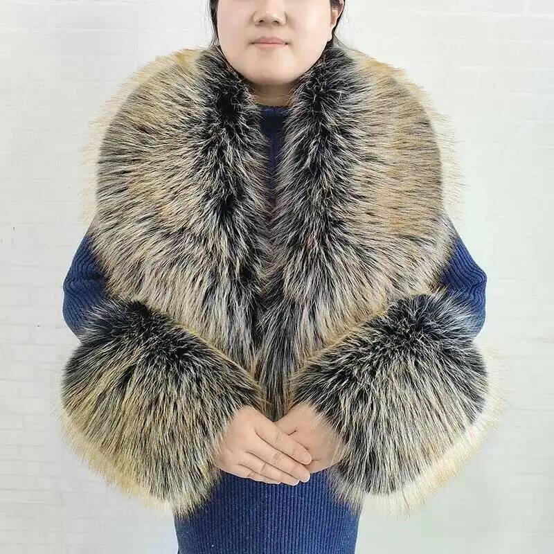 كبير إمرأة فو الثعلب الفراء وش - مراجعة Winter Clothing Items وسعره