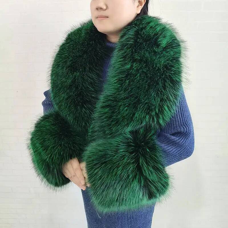 كبير إمرأة فو الثعلب الفراء وش - مراجعة Winter Clothing Items وسعره