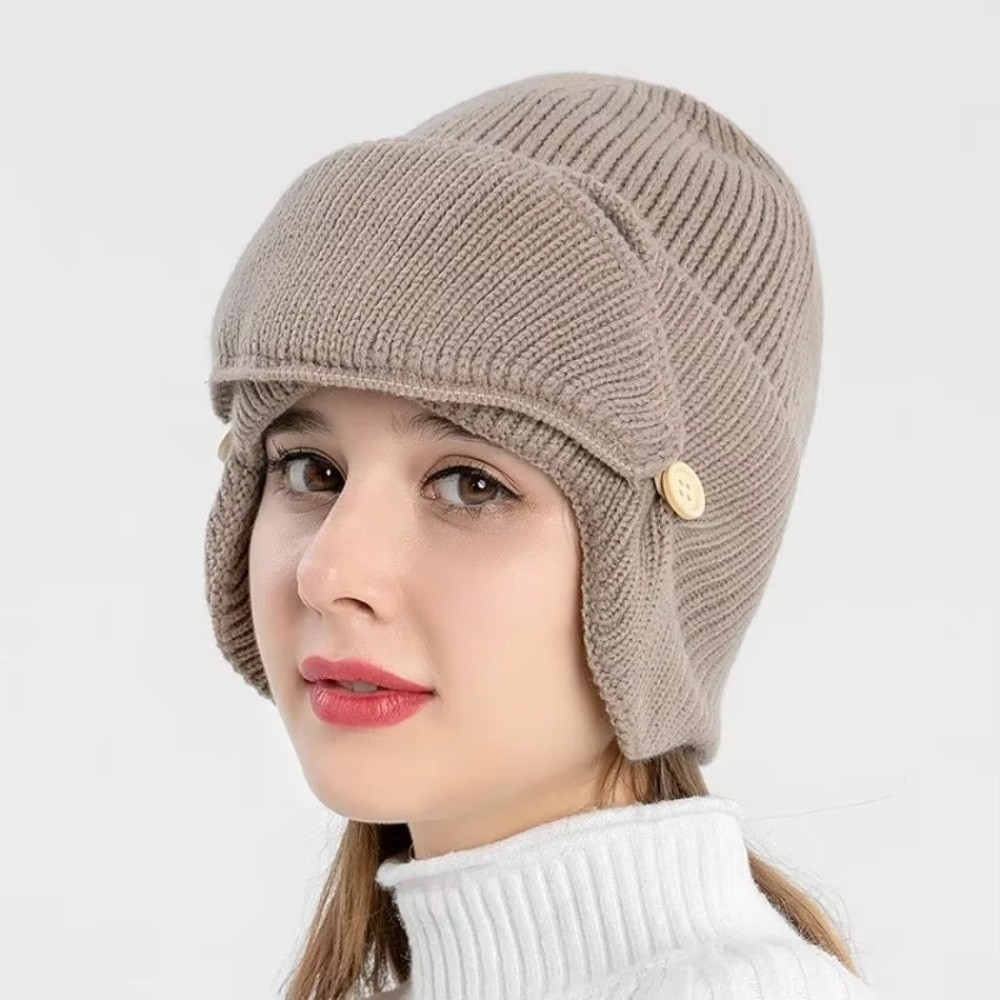 قبعة صوفية دافئة مبطنة بالصوف  - مراجعة Winter Clothing Earmuffs وسعره