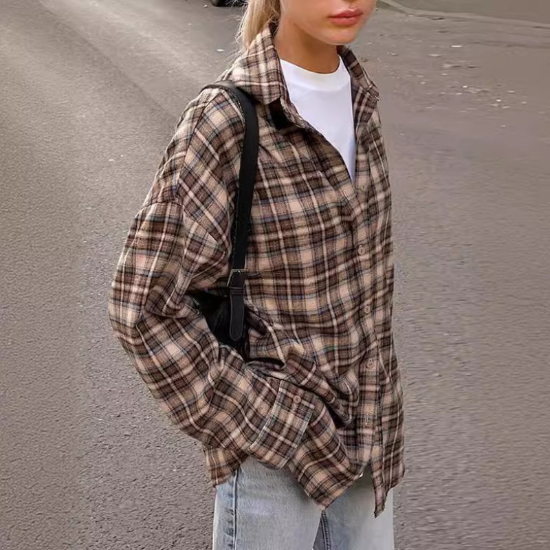 قميص منقوش غير رسمي للسيدات فض - مراجعة Winter Clothing Women Sale وسعره