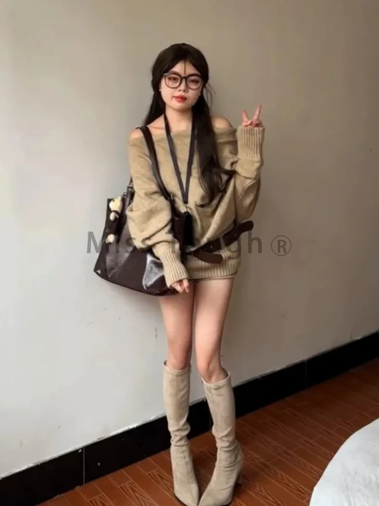 Autumn Winter Korean Knit Outf - مراجعة Y2K Winter Clothing وسعره