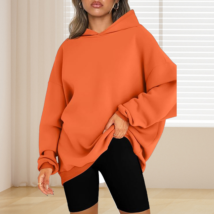 هوديي أساسي بلون سادة مقاس كبي - مراجعة Winter Clothing Plus Size وسعره