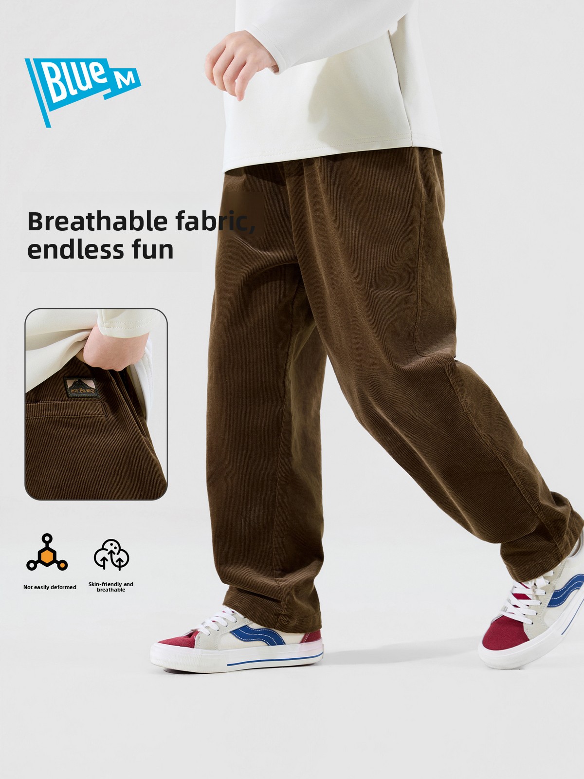 بنطلون أطفال من القطيفة المضلع - مراجعة Winter Clothing Pants وسعره