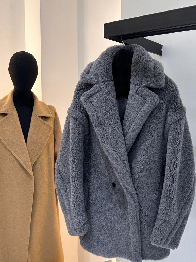 معطف تيدي بير قصير ماكس 62% أل - مراجعة Wool Blend Coat وسعره