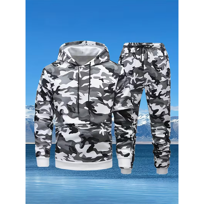طقم هوديز وبنطلون بطباعة ثلاثي - مراجعة Winter Clothing Pants وسعره