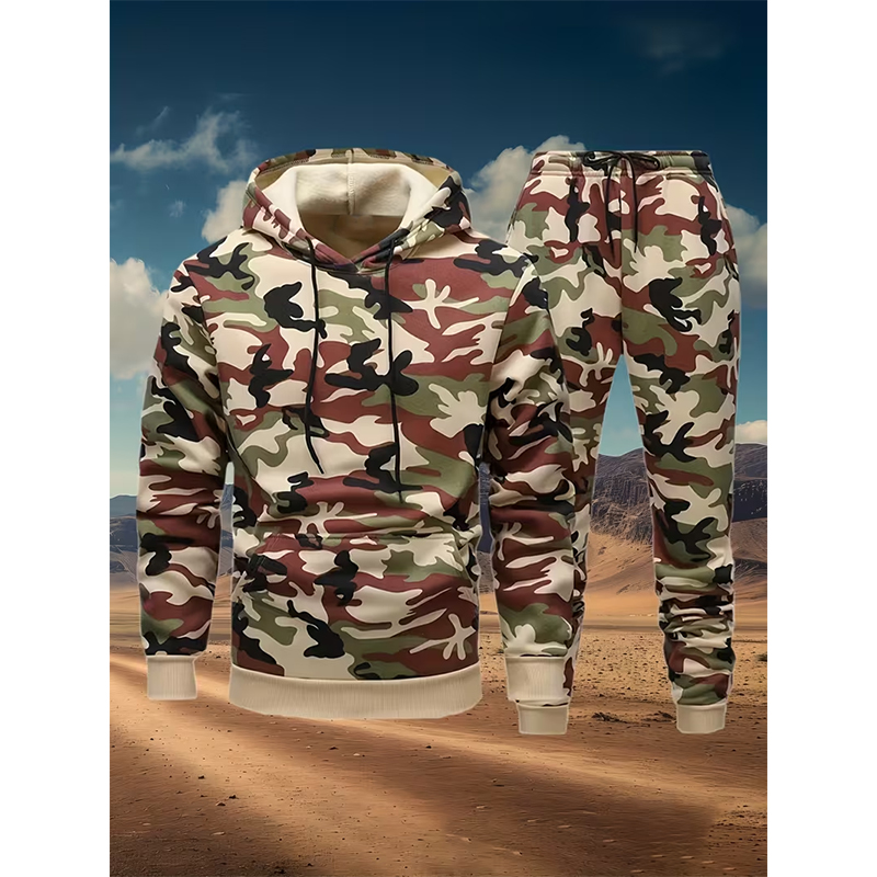 طقم هوديز وبنطلون بطباعة ثلاثي - مراجعة Winter Clothing Pants وسعره