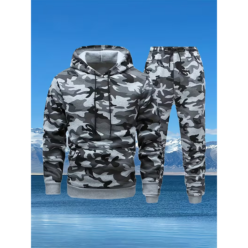 طقم هوديز وبنطلون بطباعة ثلاثي - مراجعة Winter Clothing Pants وسعره
