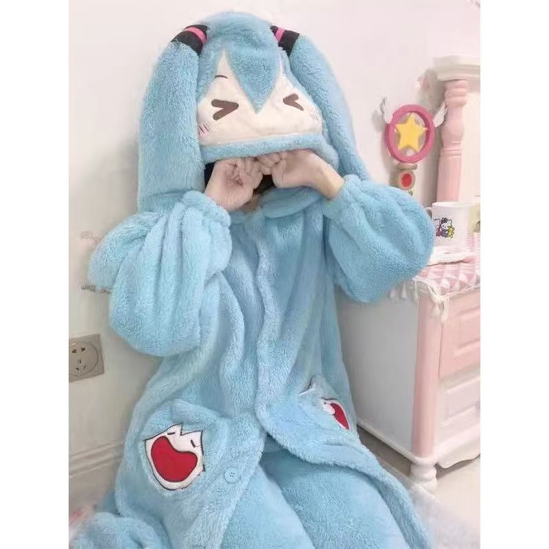 بيجامة ميكو الأنمي اللطيفة للش - مراجعة Winter Clothing Anime وسعره