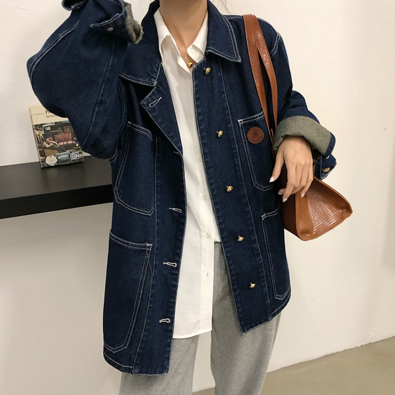 سترة الدنيم الأزرق الداكن المر - مراجعة Winter Clothing Women Sale وسعره
