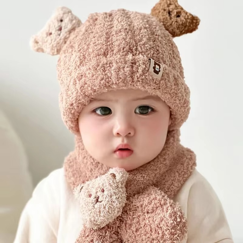 1-10 قطع قبعة ووشاح للأطفال لل - مراجعة Winter Clothing For Babies وسعره
