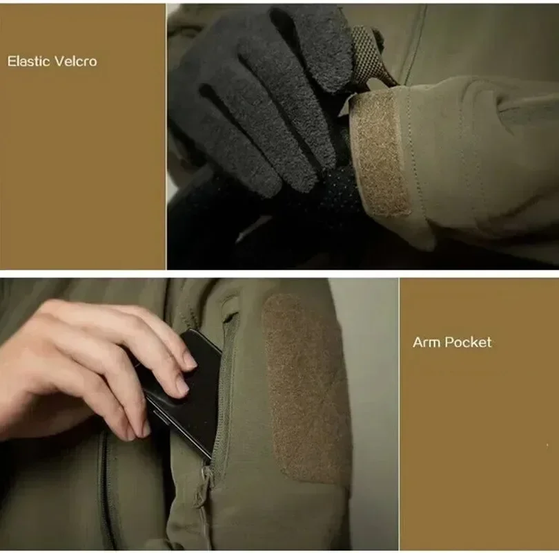 5XL 6XL CP غلاف ناعم مموه، منا - مراجعة Windproof Jacket Softshell وسعره